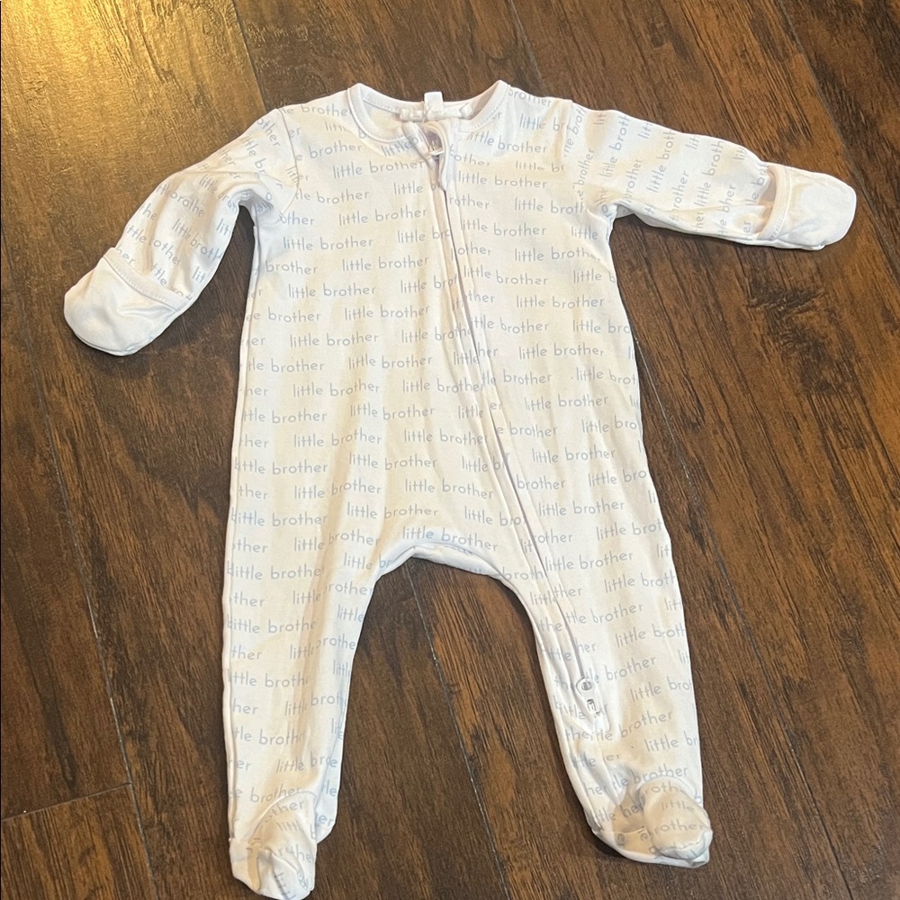 White 'Little Brother' Footie